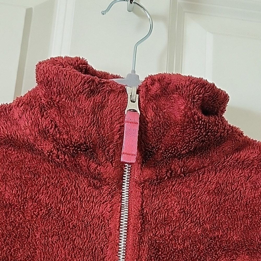 The North Face Osito Fleece Jacket Burgundy Red Women's Size Small - Picture 6 of 12